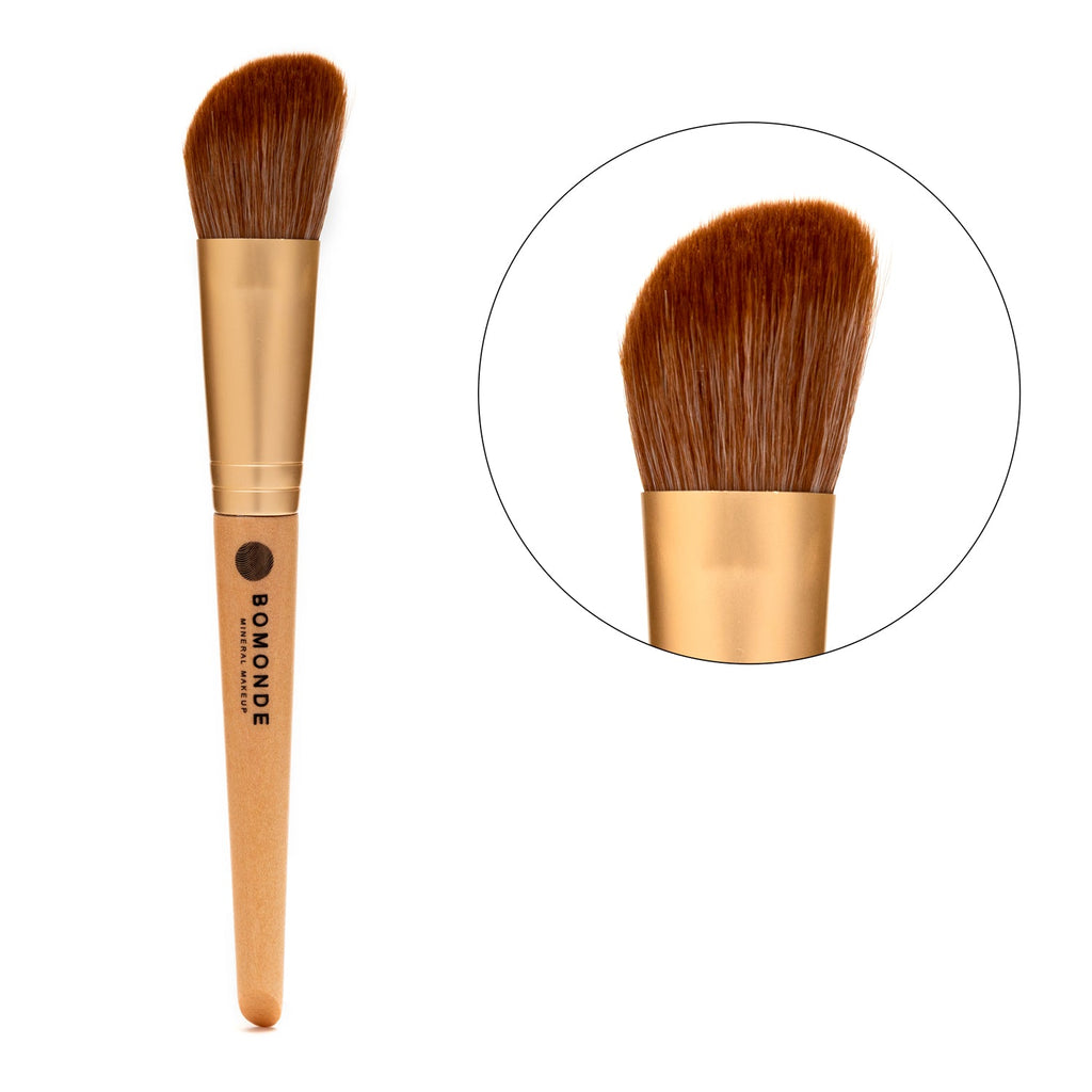 Vegan 8-Piece Makeup Brush Set | Mineral Makeup Essentials in Hessian Bag