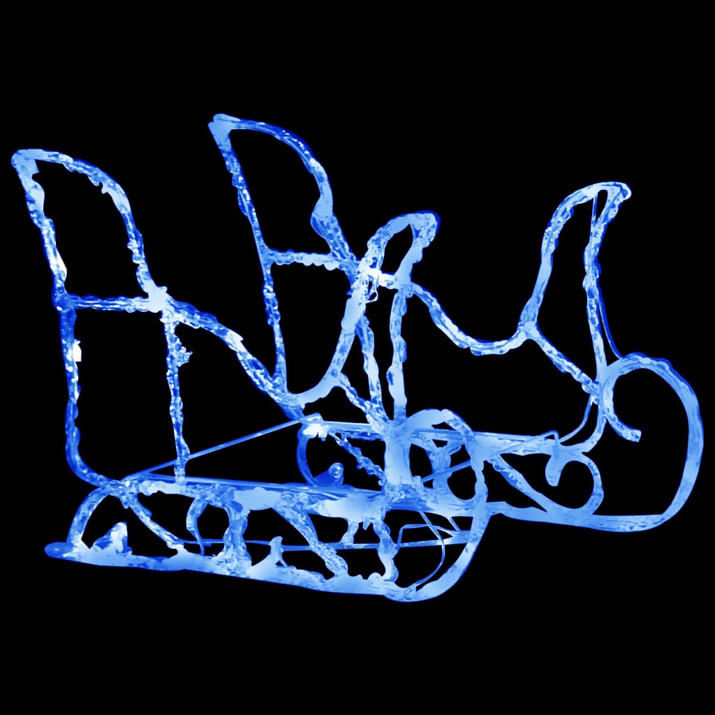 NNEVL Reindeers & Sleigh Christmas Decoration 320 LEDs Acrylic