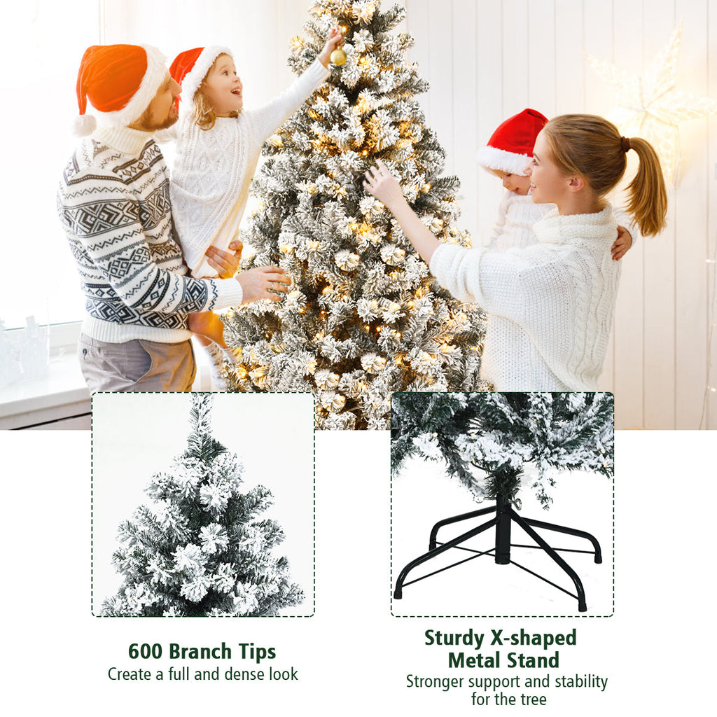 NNECW Artificial Christmas with LED Lights for Room Decoration